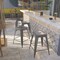 Flash Furniture 24'' High Backless Metal Indoor Counter Height Stool, Square Seat, PK4 4-XU-DG-TP0004-24-GG - alternate 1